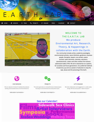E.A.R.T.H. Lab SF branding and website earthlabsf.org